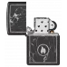 Запальничка бензинова Zippo Marble Flame Design , чорний лід (46571)