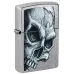 Запальничка бензинова ZIPPO CLASSIC Street Chrome Skull and Flame Design, хром (46587)