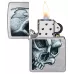 Запальничка бензинова ZIPPO CLASSIC Street Chrome Skull and Flame Design, хром (46587)
