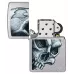 Запальничка бензинова ZIPPO CLASSIC Street Chrome Skull and Flame Design, хром (46587)