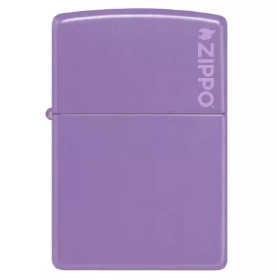 Запальничка бензинова ZIPPO Reg Smoky Lavender Matte with Logo, лавандова (46681)