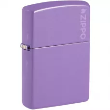 Запальничка бензинова ZIPPO Reg Smoky Lavender Matte with Logo, лавандова (46681)