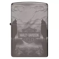 Запальничка бензинова ZIPPO Wolves Design Harley-Davidson®, чорний лід (48799)