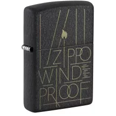 Запальничка бензинова Zippo Black Crackle® Windproof (46172)