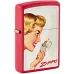 Запальнички бензинові набір ZIPPO Red Matte и Black Matte Vintage Ad Lighter Set, червоня, чорна (46295)
