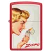 Запальнички бензинові набір ZIPPO Red Matte и Black Matte Vintage Ad Lighter Set, червоня, чорна (46295)