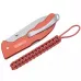 Коллекційний ніж 136 мм "Victorinox" Evoke Alox Stone Red 5 функцій, блідо-червоні рифлені накладки,блокування леза, кліп,паракорд (Lim.Ed. 2025) (0.9415.L25)
