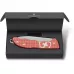 Коллекційний ніж 136 мм "Victorinox" Evoke Alox Stone Red 5 функцій, блідо-червоні рифлені накладки,блокування леза, кліп,паракорд (Lim.Ed. 2025) (0.9415.L25)