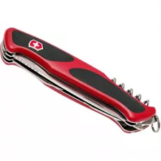 Складаний ніж 130 мм Victorinox Delemont RangerGrip 55 12 функцій, червоно-чорний, блістер (09563.CB1)