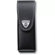 Чохол для ножів 111 мм Victorinox чорна шкіра на липучці до 6 шарів, блістер (40524.3B1)