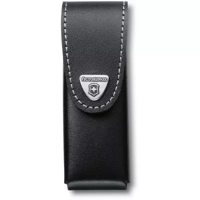 Чохол для ножів 111 мм Victorinox чорна шкіра на липучці до 6 шарів, блістер (40524.3B1)