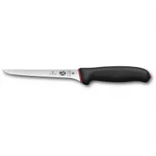 Обвалювальний ніж лезо 15 см Victorinox Dual Grip Boning Flexible із гнучким лезом та чорно-червоною рукояттю (5.6413.15D)