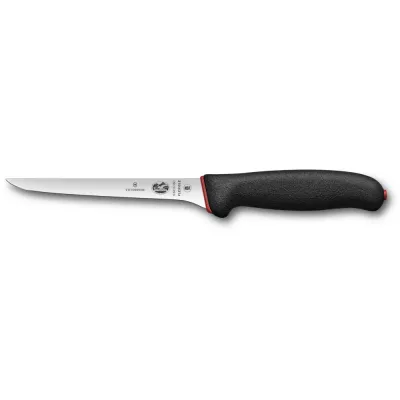 Обвалювальний ніж лезо 15 см Victorinox Dual Grip Boning Flexible із гнучким лезом та чорно-червоною рукояттю (5.6413.15D)