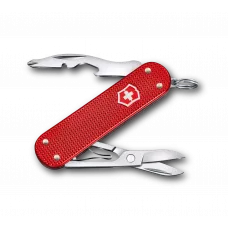 Кишеньковий складаний інструмент 58мм Victorinox COMPANION S ALOX 5 функцій, рифлені червоні накладки, ножиці, викрутка (0.6261.20)