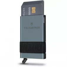 Картка-мультитул з картхолдером Victorinox SMARTCARD Wallet Sharp Gray 10 функцій, 104х65х17 см, сіра, ножиці, ручка (0.7250.36)
