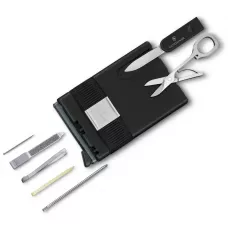 Картка-мультитул з картхолдером Victorinox SMARTCARD Wallet Sharp Gray 10 функцій, 104х65х17 см, сіра, ножиці, ручка (0.7250.36)