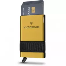 Картка-мультитул з картхолдером Victorinox SMARTCARD Wallet Delightful Gold 10 функцій, 104х65х17 см, золотисто-жовтий, ножиці, ручка (0.7250.38)