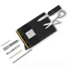 Картка-мультитул з картхолдером Victorinox SMARTCARD Wallet Delightful Gold 10 функцій, 104х65х17 см, золотисто-жовтий, ножиці, ручка (0.7250.38)