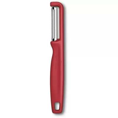 Овочечистка двостороннє серейторне лезо 16,5 см Victorinox Iota червоний (6.0943.1)