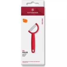 Овочечистка двостороннє пряме лезо 16,5 см Victorinox Rho червоний (6.0950.1)