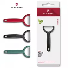 Овочечистка двостороннє серейторне лезо14,5 см Victorinox Ypso зелений (6.0963.4)
