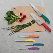 Набір для чистки овочів з трьох ножів Victorinox Swiss Classic Paring Set жовтий, помаранчевий, синій (6.7116.32C1)