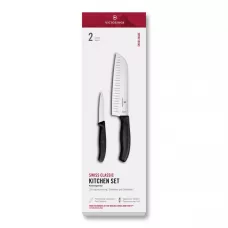 Набір кухонний з двох ножів Victorinox Swiss Classic Kitchen чорний (6.7133.21G)
