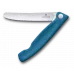 Ніж для пікніка складаний 11см Victorinox Swiss Classic Picnic округлий кінчик, лезо серрейтор, синій, картонна коробка (6.7832.FC1)