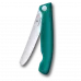 Ніж для пікніка складаний 11см Victorinox Swiss Classic Picnic округлий кінчик, лезо серрейтор, зелений, картонна коробка (6.7834.FC1)
