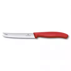 Класичний швейцарській ніж для сиру та ковбаси 11 см Victorinox Swiss Classic Cheese&Sausage кінчик-виделка, серрейтор (6.7861.C1)