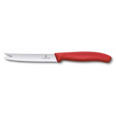 Класичний швейцарській ніж для сиру та ковбаси 11 см Victorinox Swiss Classic Cheese&Sausage кінчик-виделка, серрейтор (6.7861.C1)