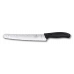 Ніж кухоний кондитерський хлібний 22 см Victorinox Swiss Classic Bread&Pastry лезо закруглений кінчик, серрейторне, чорний (6.8633.22B)