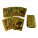 Карти ТАРО 78 шт Райдера-Уэйта , пластик, золотистий 12,5х7,4х3 см (DN35971)