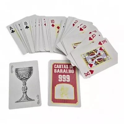 Карти гральні для покера 54 шт "Cartas de Baralco" червона сорочка 8.5x5.6 см, ламінований картон (DN36519)