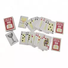 Карти гральні для покера 54 шт "Cartas de Baralco" червона сорочка 8.5x5.6 см, ламінований картон (DN36519)