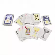 Карти гральні для покера "Cartas de Baralco" 54 шт синя сорочка 8.5x5.6 см, ламінований картон (DN36519A)