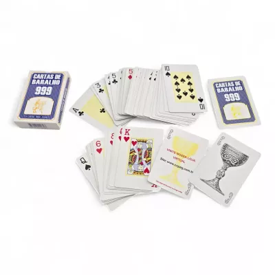 Карти гральні для покера "Cartas de Baralco" 54 шт синя сорочка 8.5x5.6 см, ламінований картон (DN36519A)