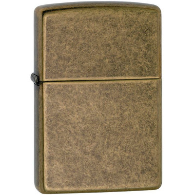 Запальничка Zippo 201FB FLAT BTM ANTIQUE BRASS