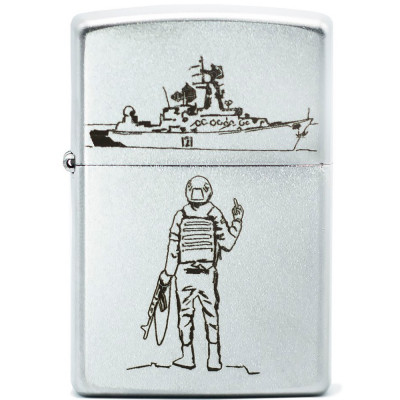 Запальничка Zippo 205 - RVK CLASSIC satin chrome