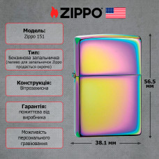 Запальничка Zippo 151 CLASSIC SPECTRUM