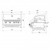 Встраиваемый газовый гриль SANTOS Free S-410 Black, с задней горелкой, черный 890666 Код: 010946