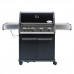 Газовый гриль SANTOS S-401 Black, с боковой горелкой, черный 900259 Код: 010954