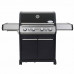 Газовый гриль SANTOS S-418 Black, с боковой и задней горелкой, черный 900297 Код: 010957