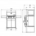 Газовый гриль SANTOS S-301 Black, с боковой горелкой, черный 900235 Код: 010949