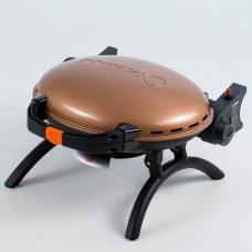 Портативный переносной газовый гриль O-GRILL 500, бронзовый + шланг в подарок! Код: 009057