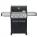 Газовый гриль SANTOS S-318 Black, с боковой и задней горелкой, черный 900273 Код: 010952