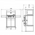 Газовый гриль SANTOS S-318 Black, с боковой и задней горелкой, черный 900273 Код: 010952