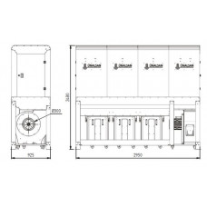 Аспірація Unalsan UNS 284 KTK 6500 м³/год
