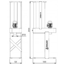 Аспірація Unalsan UNS 283 B 1600 м³/год