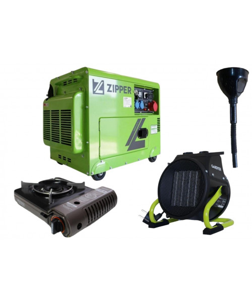 Дизельний генератор Zipper ZI-STE7500DSH + газова плитка Orcamp CK-505 + електричний обігрівач Gardyer HE2000 Дизельний генератор Zipper ZI-STE7500DSH + газова плитка Orcamp CK-505 + електричний обігрівач Gardyer HE2000